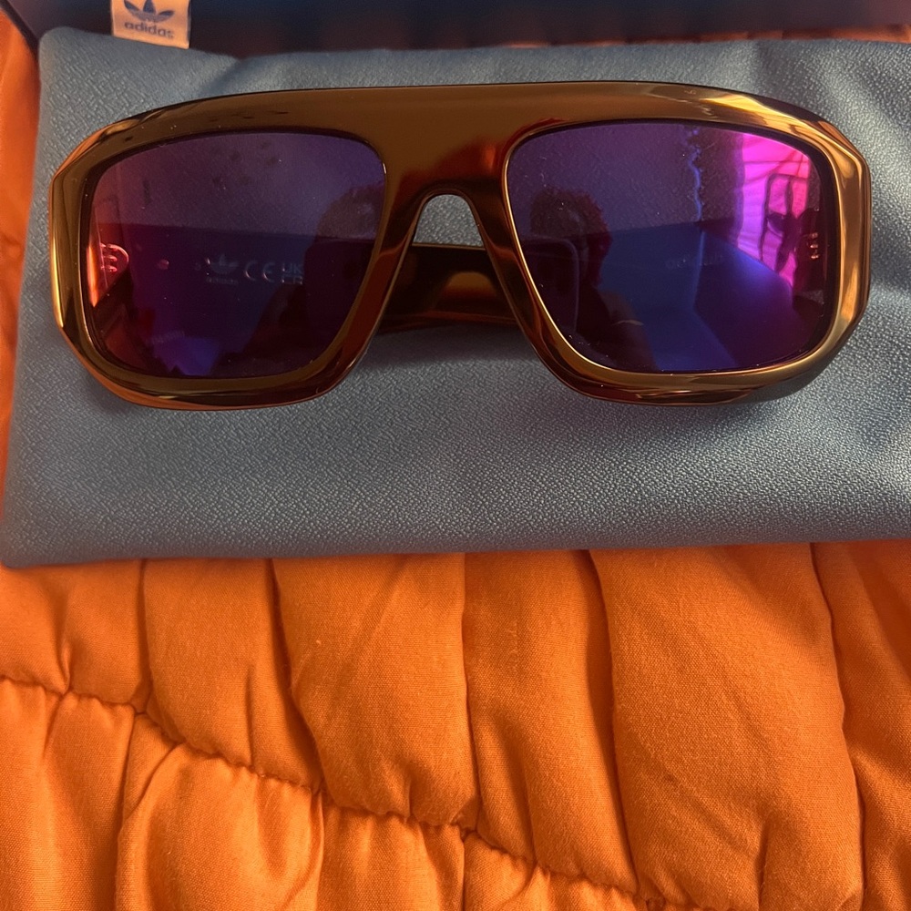 adidas Originals Brown and Purple Sporty Glasses